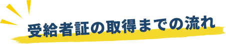 受給者証の取得までの流れ